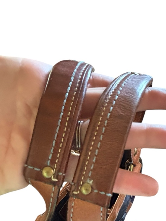 Coach Legacy RARE Limited Edition Mosaic Denim Patchwork Tote Bag Blue Signature - Picture 6 of 13